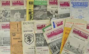 Collection of Hearts football programmes from season 1960/1961 to include both homes and aways v