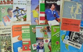 Collection of International Football Match Programmes with a good content of Wales plus some foreign