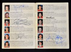 1994 Rugby World Cup Spain vs Wales signed programme - qualifying game played in Madrid on 21 May