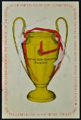 1968 European Cup Final Winners Celebration Menu at the Midland Hotel, Manchester 27 July 1968,