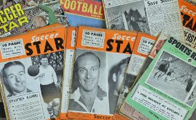 Collection of 1953 onwards Soccer Star Football Magazines with a variety of 1950s inclusive (not