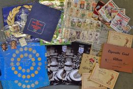 Assorted Football Cigarette Card and Coin Selection includes 1970 World Cup Coin Collection Esso (