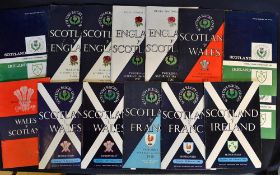 1950/1960s Scotland Five Nations rugby homes - to incl 4x v England '56(2), '57 (Grand Slam) & '