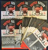 1958/1959 Manchester United home match programmes to include nos. 1, 2, 3, 5, 7, 8, 9, 10, 11, 12,