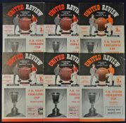 Manchester United Youth Cup match programmes 1958/1959 Everton, Blackburn 1959/60 Morecambe,