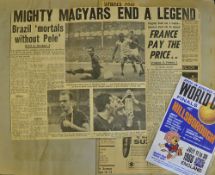 1966 World Cup July 1966 Scrap Books with numerous newspaper cuttings contained within, condition