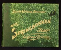 Very Rare 1906 South Africa First Rugby Tour Souvenir Book titled - 
