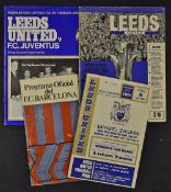1967/1968 Leeds United v Dinamo Zagreb (ICFC-Final) x 2 versions, 1971 Leeds United v Juventus (