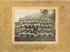 Rare 1924 New Zealand All Blacks 