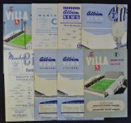 Manchester United Reserves away football programmes to include 1957/1958 Aston Villa, WBA 1958/