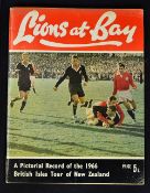 1966 British Lions Rugby tour to New Zealand brochure titled 