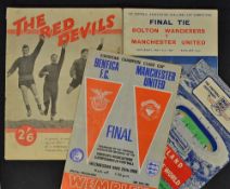 Selection of Football Programmes to include 1958 Bolton Wanderers v Manchester United, 1968