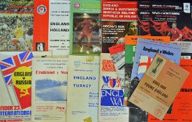 Selection of 1970s to Modern International Football Programmes includes teams such as England,