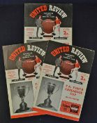 Manchester United Youth Cup match programmes 1960/1961 (the only season the Youth cup programmes