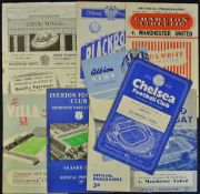 Manchester United away match programmes to include 1953/1954 Chelsea, 1954/1955 WBA, Sheffield