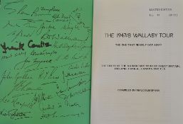 Scare 1947/48 Australian rugby book titled 