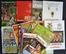 Champions League 2005/2006 Liverpool away football programmes to include TNS, FBK Kaunas, CSKA