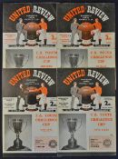 Manchester United Youth Cup match programmes 1956/1957 Southampton, Blackburn Rovers 1957/1958