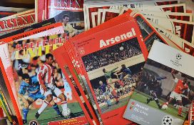 Collection of Arsenal home football programmes from 1960's onwards varied choice with interesting