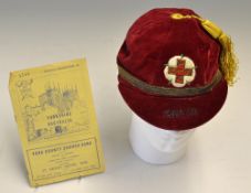 1957/58 Yorkshire County Rugby League Players Cap - presented to Derek 