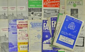 Collection of Hearts football programmes season 1964/1965 to include both homes and aways, v Third