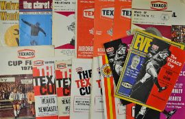 Hearts in the Texaco Cup 1970-1974 to include 1970 v Motherwell x 2 legs (SF), 1971 Wolves v 2