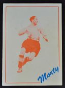 Tribute to Stan Mortensen Dinner Menu 1989 date 30 Nov and Savoy Hotel, Blackpool appears in F/G