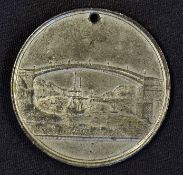 1816 Sunderland Bridge Lottery Medallion issued to promote this Lottery the obverse; View of the