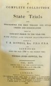 1819 Complete Collection of State Trials Book by T.B. Howell, with 1867 William Duke of Bedford