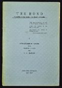 India - Mahatma Gandhi and Jewish Holocaust Nazis Publication 1939 a scarce publication 'The Bond'