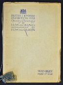 1925 British Empire Exhibition Opening Ceremony Programme By H.M. The King Accompanied By H.M. The
