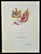 1904 Launch of H.M.S. Attentive Programme Elswick Shipyard, Newcastle upon Tyne an attractive