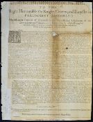 Great Britain - English Civil War Broadside (Poster) Dated 20th July 1643 appeal by the