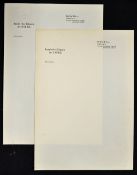 WWII Nazi Letterhead with embossed Eagle, Berlin W8, Kanzlei Führers Der NSDAP, both in good