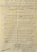 Unique Margaret Thatcher Signed Falklands Surrender Documents from 1982 - facsimile documents from