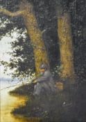 Moroney, Ken (b.1949) Original Painting Sunday Fishing oil on board, signed, dated 1976 to frame,