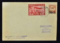 1930 Graf Zeppelin's only flight to Moscow Zeppelin Return Flight from Moscow to Friedrichshafen