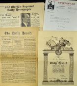 Paper Material to include 1937 Letter from 'Revudeville' Windmill Theatre London to patron signed by