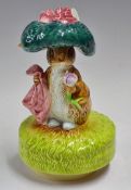 Royal Osborne Beatrix Potter Benjamin Bunny Musical Figure measures 17cm approx.