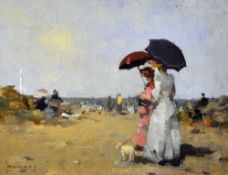 Moroney, Ken (b.1949) Original Painting Beach Scene oil painting, signed, framed measures 33 x
