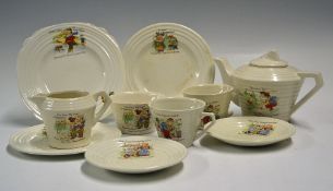 Set of Dolls House Tea Set include tea pot, two cups (1 handle broken the other small chip to