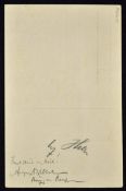 Adolf Hitler Signed Postcard depicting troops in front of Feldherrnhalle Munich, signed to the