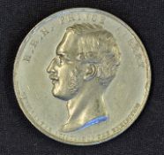1851 The Great Exhibition Crystal Palace Medallion the obverse Portrait of Prince Albert. Has legend