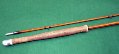 ROD: Hardy The No.2 Koh-I-Noor 9' 2 piece Palakona trout fly rod, No.E84770, burgundy close