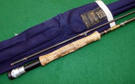 ROD: Hardy Graphite 9' 2 piece trout fly rod, line rate 9/10, grey blank, low bridge guides