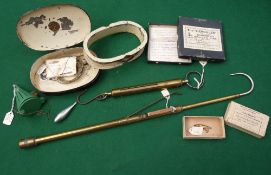 ACCESSORIES: (Qty) FT Williams London black japanned oval cast/lure tin, 5.5