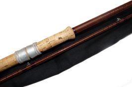 ROD: B James in association with Bruce & Walker Compound Taper Mk1V Richard Walker Avon glass rod,