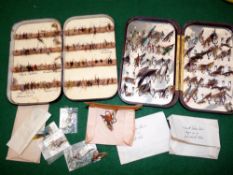 FLY BOXES: (2) Hardy Neroda oxblood pocket fly box, 6
