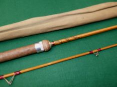 ROD: Hardy Wanless 9/10lb Palakona trout spinning rod, post numbered, 6'10