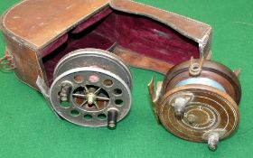 REELS & CASE: (3) Allcock Aerial 3.75
